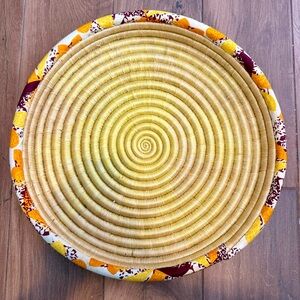 Large Handwoven Basket Tray from Rwanda